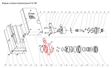 IRS-100080 Корпус центральный IRS F4MB90-XL