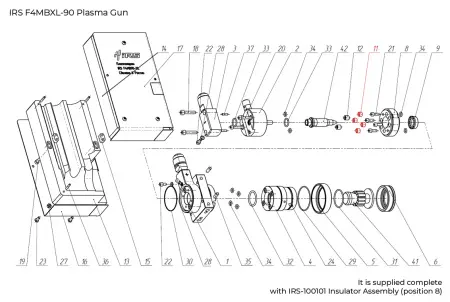 IRS-100024 Insulating screw (4 pcs.)