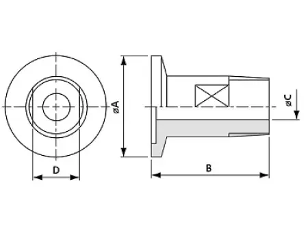 Адаптер KF16 на внешнюю резьбу 3 / 4 PT