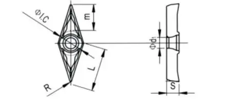 Твердосплавная токарная пластина VCGT-160408-DL