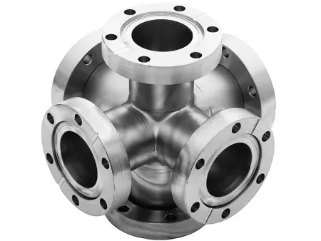 Шестерик с фланцами CF25 нержавеющая сталь SS304
