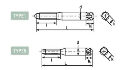 Метчик со спиральными канавками DLOT-LS-SFT403