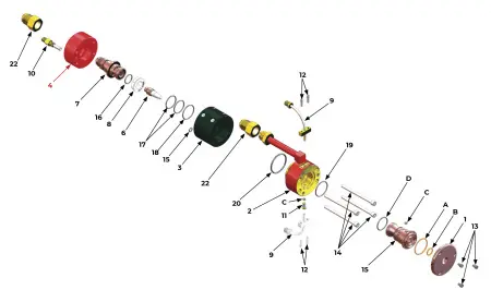 IRS-300046 Torch housing, rear sg-100