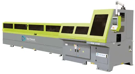 DK 370 LM 600 Полностью автоматический станок для резки труб под углом с автоматическим загрузчиком 