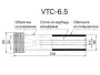Сопло пескоструйное Вентури SandBlue VTC-6.5, карбид вольфрама, 6,5х130