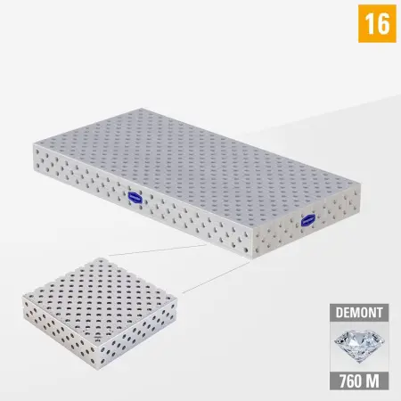 PROFIPlusLINE PL 3D welding table 16 1000x500 nitrided DEMONT 760 M without legs