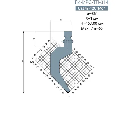 Пуансон TRUMPF ГИ-ИРС-ТП-314