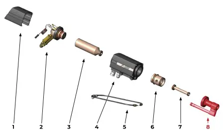 IRS-00100828 JP-5000 6" Barrel assembly