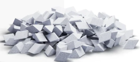 Наполнитель для галтовки Керамика ACT Скошенная призма 10х10 мм LC Легкая шлифовка