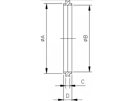 Центрирующее кольцо ISO100 с сеткой и О-кольцом. Наличие внешнего кольца - нет