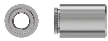 Втулка запрессовочная M4x14 KFE-M4-14 Сталь Электро-луженое покрытие