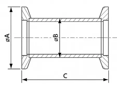 Патрубок (ниппель) KF40