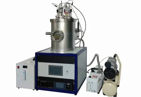 Вакуумная лабораторная настольная установка для (высокочастоного) RF-магнетрогнного напыления