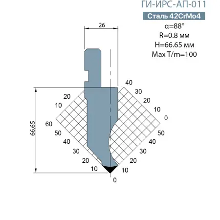 Пуансон Promecam-Amada ГИ-ИРС-AП-011