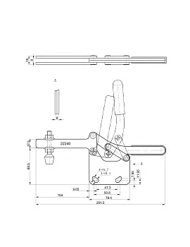 Прижим шарнирно-рычажный Арт. CH-22240