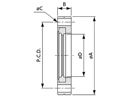 Фланец под сварку CF300 вращающийся (нержавеющая сталь)