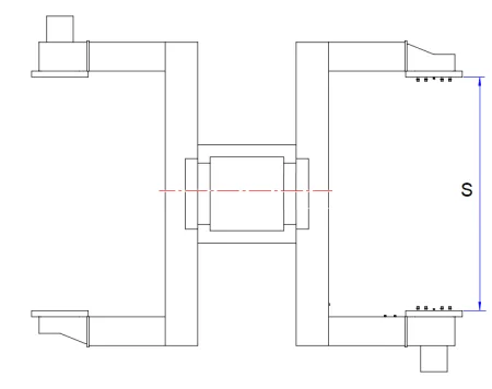 Five-axis C-type positioner, payload 800 kg