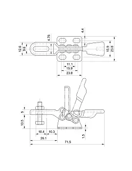 Прижим шарнирно-рычажный Арт. CH-22005