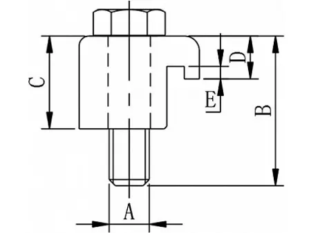 Зажим ISO-K320-K500-M12-Al (алюминий)