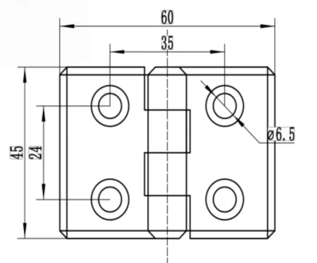 Петля нейлоновая М6 для алюминиевых профилей, серия 3040, ALF-LC3040-N