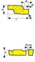 Твердосплавная сменная пластина для обработки канавок и отрезки GVR/L-145-020B
