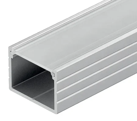 Алюминиевый зажимной защитный профиль анодированный, серия 4080, ALF-PP-4080E