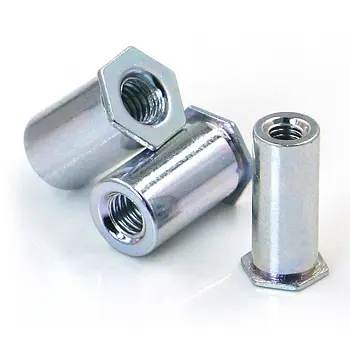 Втулка запрессовочная SO полно проходная Сталь оцинкованная M4x22 SO-M4-22