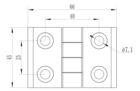 Петля алюминиевая М6 для алюминиевых профилей, серия 4040, ALF-LC4040-A
