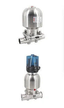 Пневматический мембранный клапан
(Уплотнение 50, размер DN65 2,5")