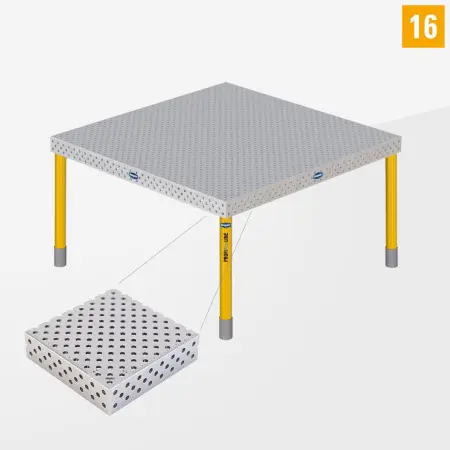 PROFIPlusLINE PL 3D welding table 16 1500x1500 standard version with standard legs