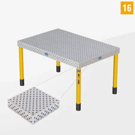 PROFIPlusLINE PL 3D welding table 16 1500x1000 standard version with standard legs