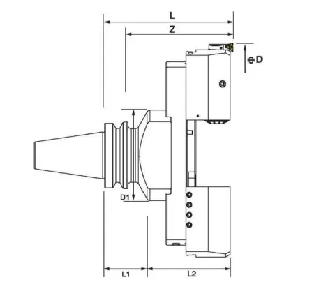 Прецизионная расточная головка BT50-EWN550-210
