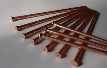 Изоляционный гвоздь стальной омедненный диаметром 3 мм длиной 160 мм Арт. 41-03-160