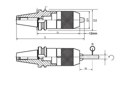 Сверлильный патрон BT50-APU16-130