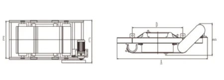DM-PS-A-2000-90 Магнитный сепаратор подвесной с автоматической очисткой