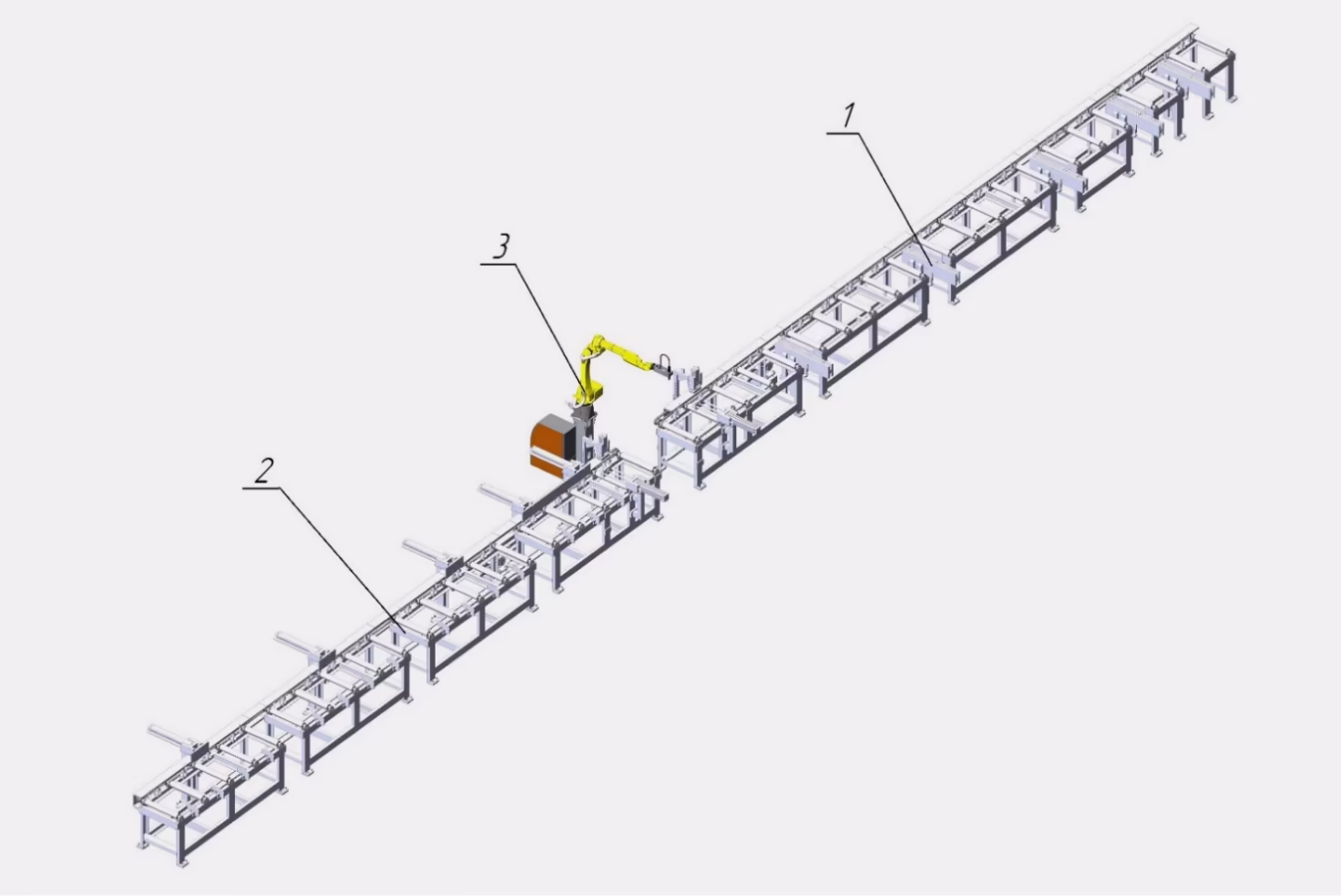Состав оборудования комплекса роботизированной резки строительных конструкций