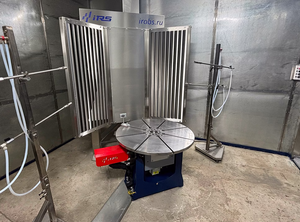 Пример работы роботизированного комплекса плазменного напыления АП200