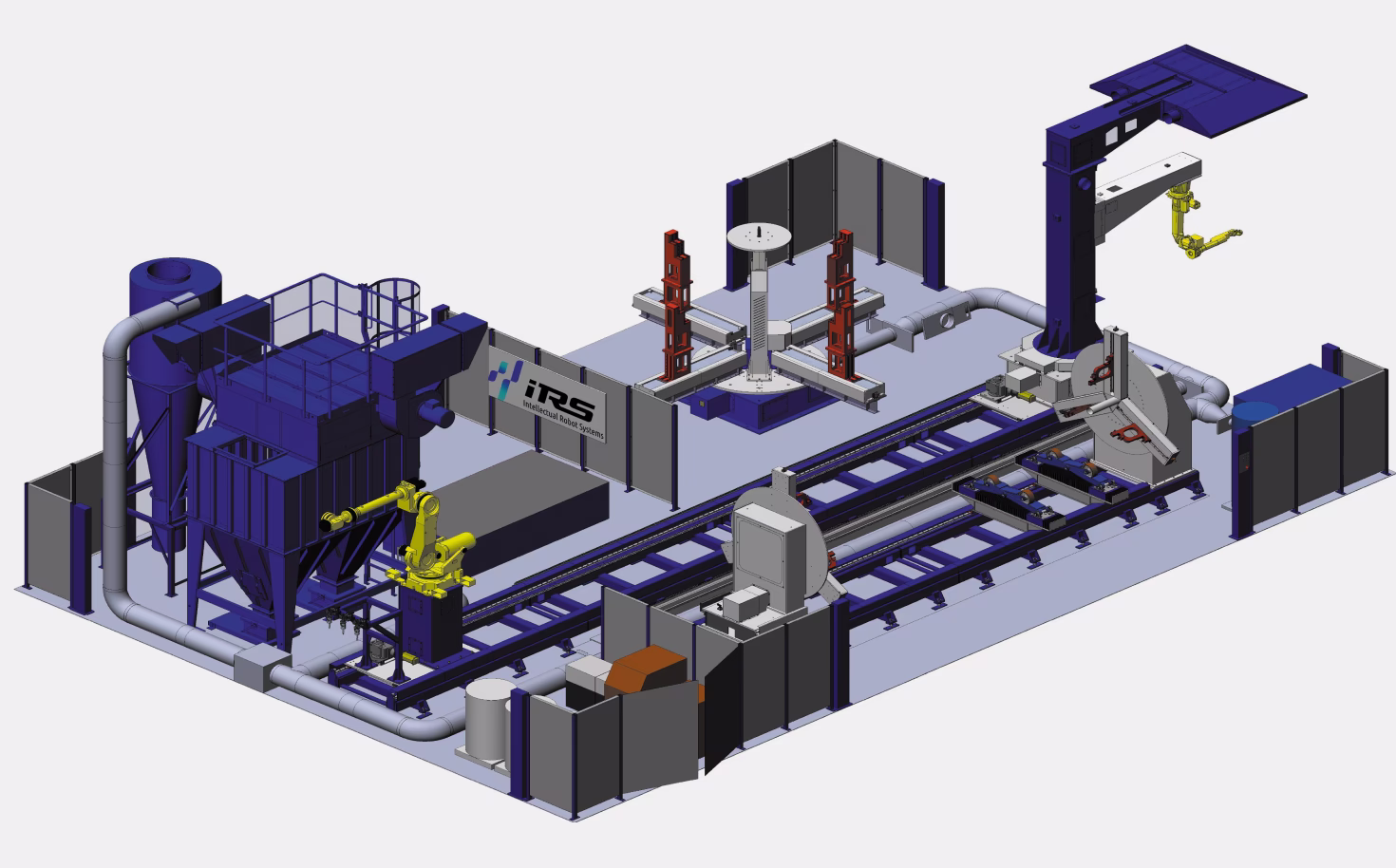 Equipment composition of the Robotic plasma-arc cutting and finishing system for carbon steel, stainless steel, and aluminum alloy products