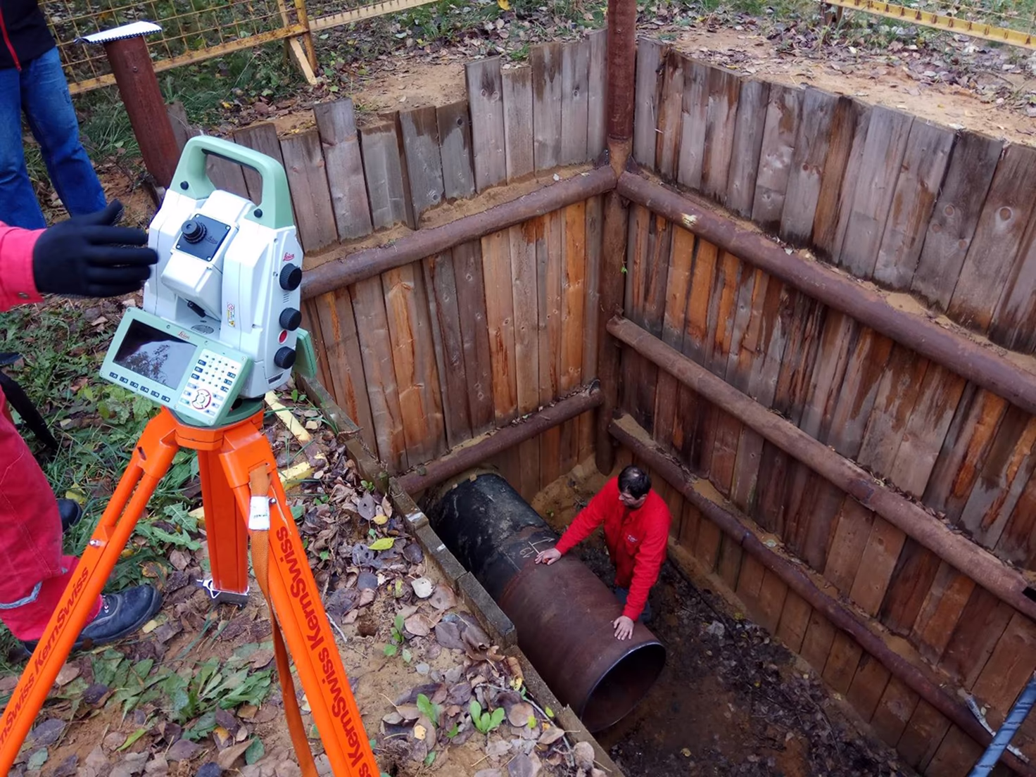 Цифровое трехмерное сканирование рабочего участка трубопровода в котловане в роботизированном комплексе по изготовлению стальных трубопроводов