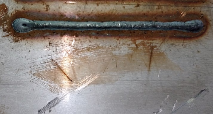 Laser welding 3200 / 4100 W with filler. Stainless steel 2 mm back side 1