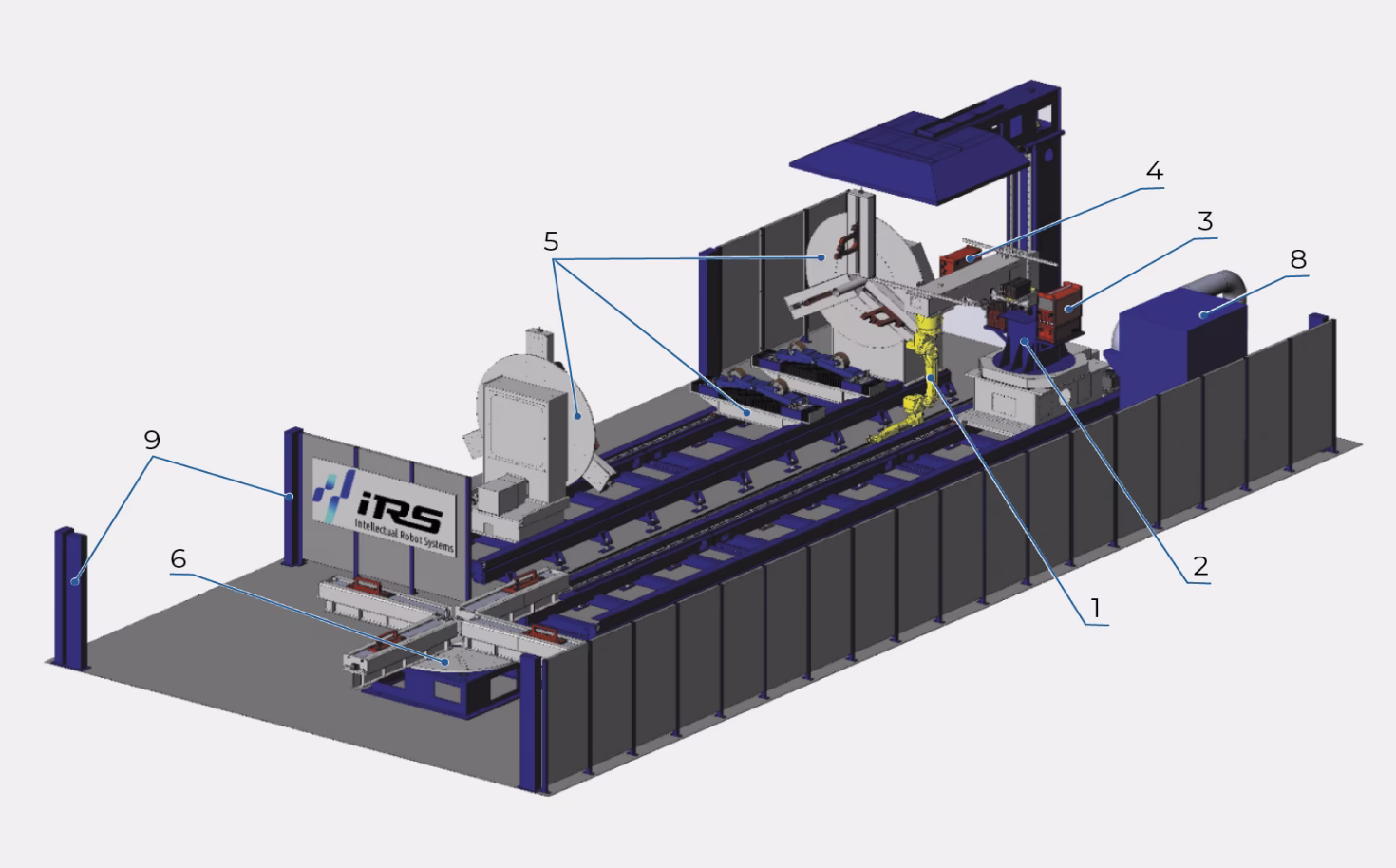 Equipment composition of the robotic welding complex for MIG/MAG and TIG welding of large-sized parts