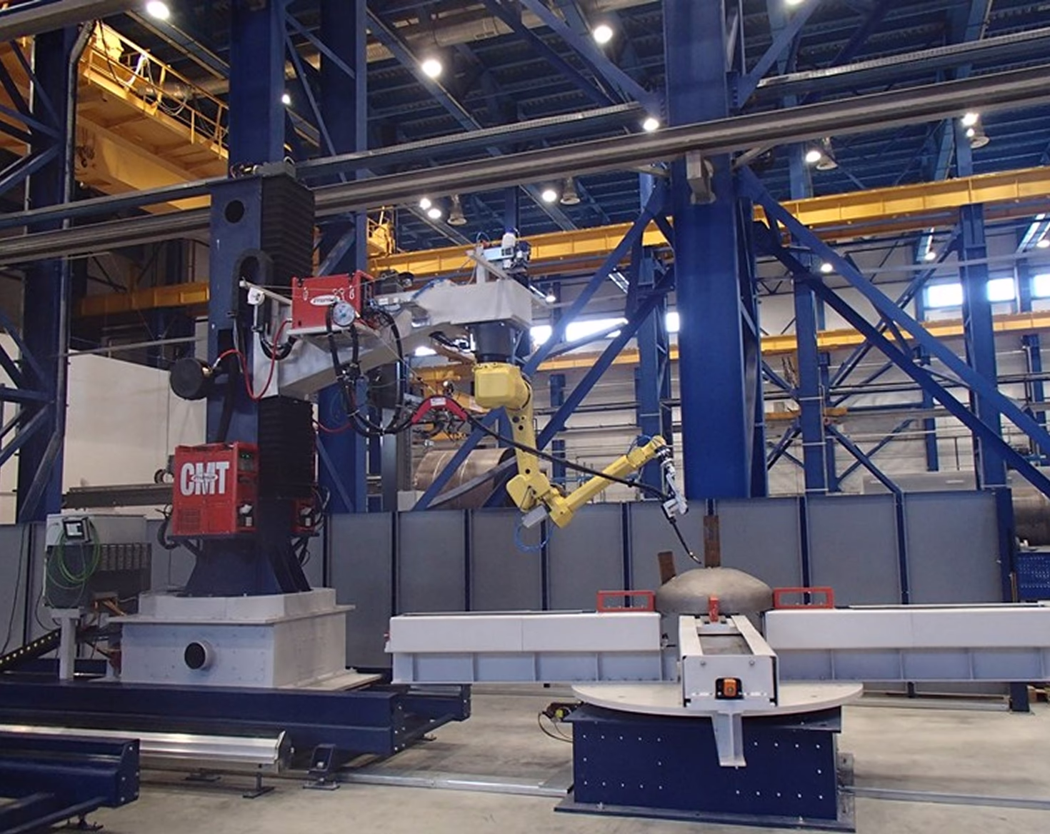 Robotic welding complex for MIG/MAG and TIG welding of large-sized parts