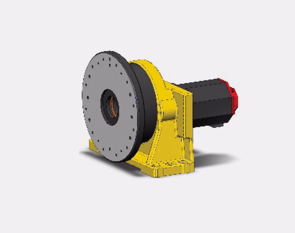 Single-axis positioner of the MIG/MAG robotic complex for electrical cabinets