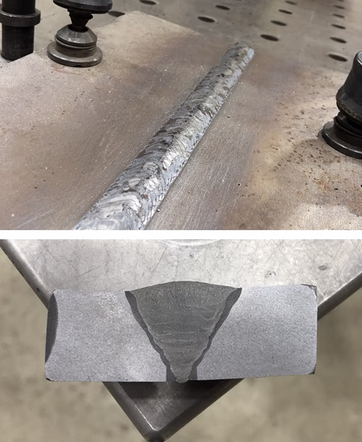 Multi-pass welding of 12Х2НВФА steel, 20 mm thick, 8 passes, View 2