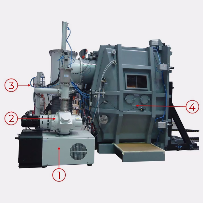 Состав установки для сварки в контролируемой атмосфере. Вид спереди