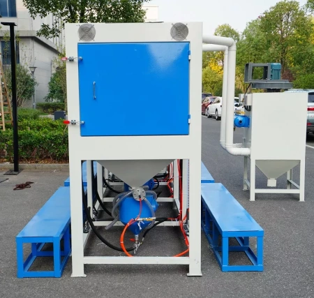 Дробеструйная камера напорная с четырьмя станциями DS-28-3-PT