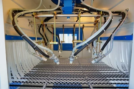 Автоматическая конвейерная система пескоструйной обработки DS-461-16E