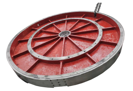 Round mounting plate with T-slot, 1000 mm
