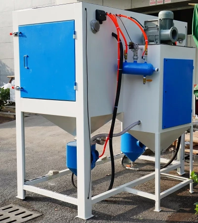 Пескоструйная камера напорная с двумя станциями DS-20-2PD