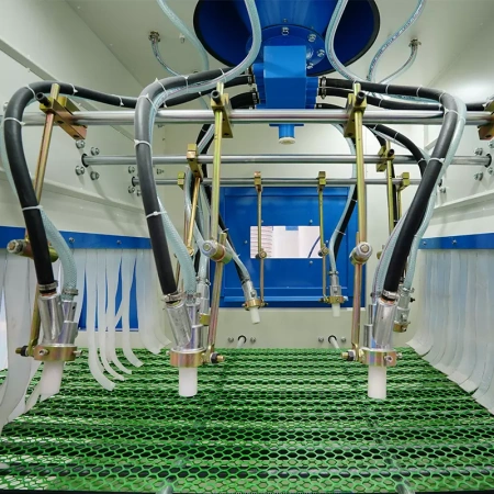 Автоматическая конвейерная система пескоструйной обработки DS-320-10E